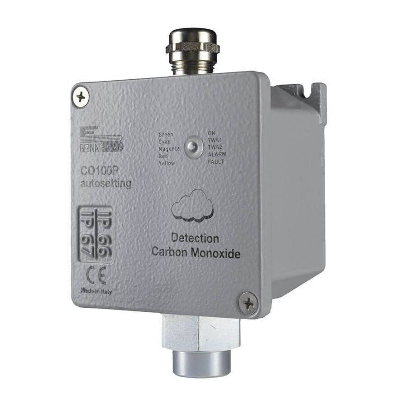 Carbon monoxide probe with electrochemical cell sensor